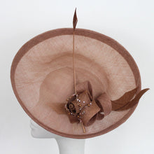 Nude/Rose Gold/Bronze Saucer with Beaded Rose