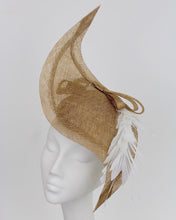 Gold Scuptural Sidesweep Headpiece